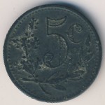 Algeria, 5 centimes, 1917–1919