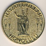Hawaiian Islands., 1 dollar, 1974–1975