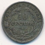 Costa Rica, 10 centavos, 1889–1892