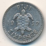 Fiji, 6 pence, 1937