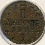 Saxony, 1 pfennig, 1772–1806