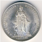 Baden, 1 gulden, 1863