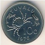 Tuvalu, 10 cents, 1976–1985