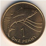 Saint Helena Island and Ascension, 1 penny, 1984