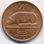 Ireland, 1/2 penny, 1939–1967