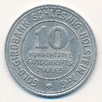 Schleswig-Holstein, 10/100 gutschriftsmarke, 1923