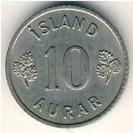 Iceland, 10 aurar, 1946–1969