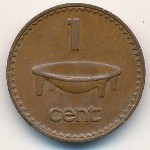 Fiji, 1 cent, 1986–1987