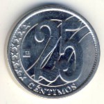 Venezuela, 25 centimos, 2007–2009