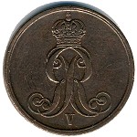 Hannover, 2 pfennig, 1852–1856