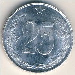 Czechoslovakia, 25 haleru, 1953–1954