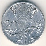 Czechoslovakia, 20 haleru, 1951–1952