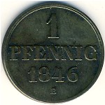 Hannover, 1 pfennig, 1845–1851