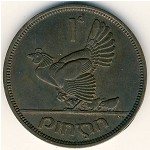 Ireland, 1 penny, 1940–1968