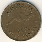 Australia, 1/2 penny, 1939–1948