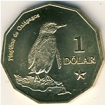 Galapagos Islands., 1 dolar, 2008