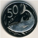 Cook Islands, 50 cents, 1972–1983