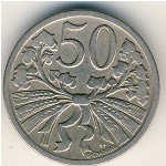 Czechoslovakia, 50 haleru, 1921–1931