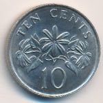 Singapore, 10 cents, 1985–1991