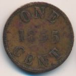 Prince Edward Island, 1 cent, 1855