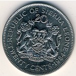 Sierra Leone, 20 cents, 1978–1984
