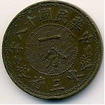Manchuria, 1 cent, 1929