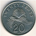 Singapore, 20 cents, 1985–1991