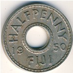 Fiji, 1/2 penny, 1949–1952