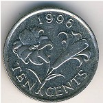 Bermuda Islands, 10 cents, 1986–1997