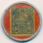 New Caledonia, 25 centimes, 1922