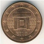 Malta, 2 euro cent, 2008