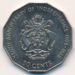 Solomon Islands, 50 cents, 1988