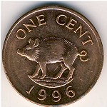 Bermuda Islands, 1 cent, 1991–1997