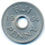 Fiji, 1 penny, 1954–1968