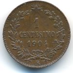 Italy, 1 centesimo, 1902–1908