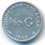 Curacao, 1/10 gulden, 1948