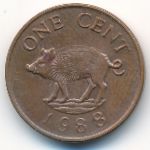 Bermuda Islands, 1 cent, 1988