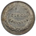 El Salvador, 5 centavos, 1914