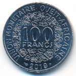 West African States, 100 francs, 2012–2021