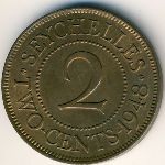 Seychelles, 2 cents, 1948