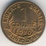 France, 1 centime, 1898–1920