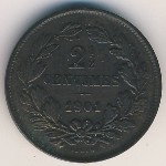 Luxemburg, 2 1/2 centimes, 1854–1908
