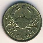 Seychelles, 1 cent, 1990–2004